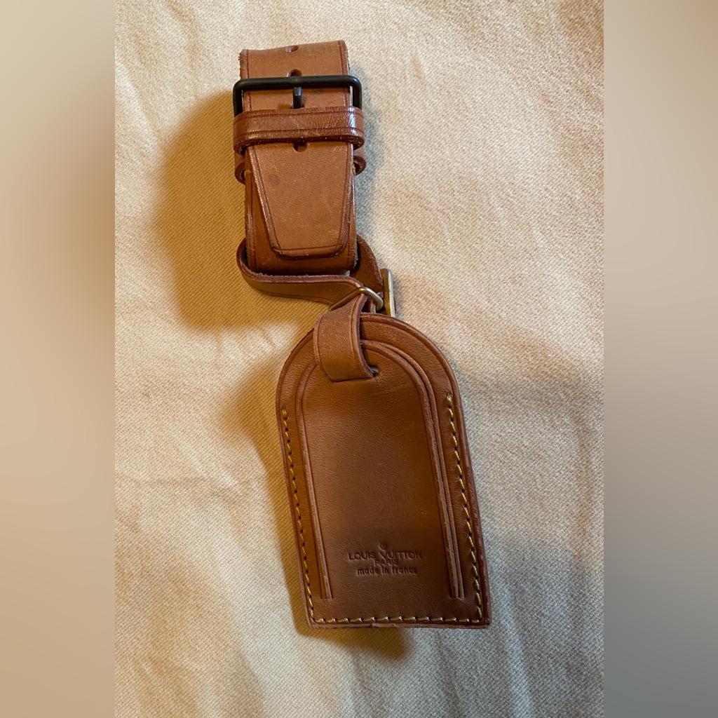 Louis Vuitton Tan Poignet Leather Strap & Hangtag